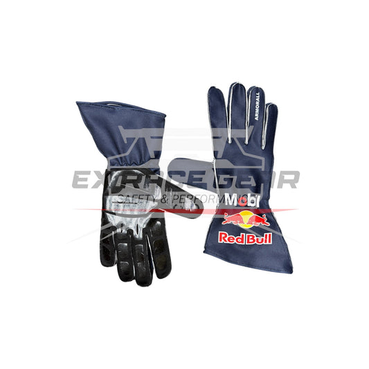 2026 Redbull Max Verstappen Formula 1 Team Racing Gloves | Replica Edition Ex Race Gear