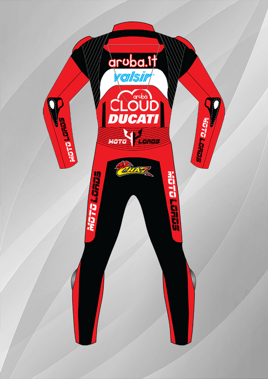 Chaz Davies Ducati 2018 SBK Leather Racing Suit for Sale MotoLords