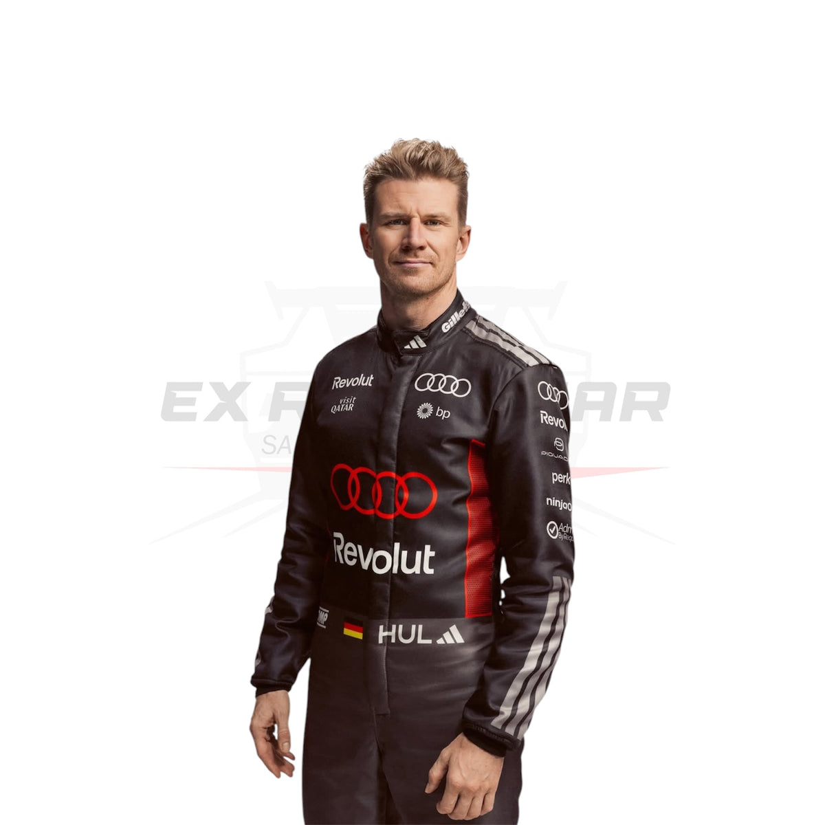 2026 Nico and Gabi Replica Racing Suit in Audi Colours Ex Race Gear