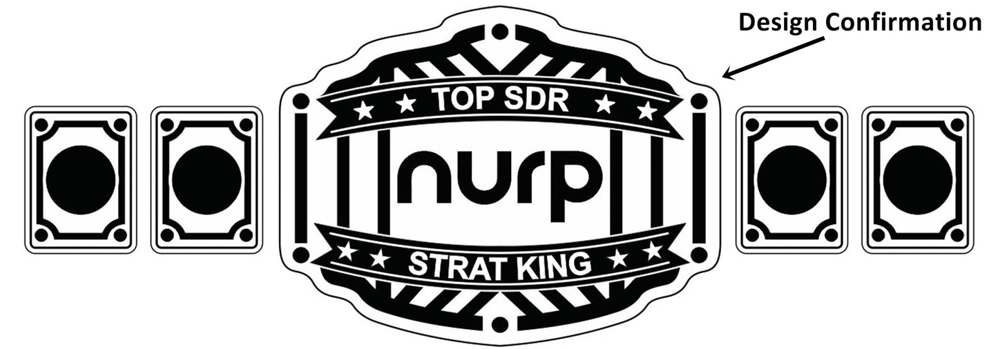 Custom Name and NURP Logo Wrestling Championship Belt poshleathers-14b7