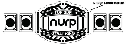 Custom Name and NURP Logo Wrestling Championship Belt poshleathers-14b7