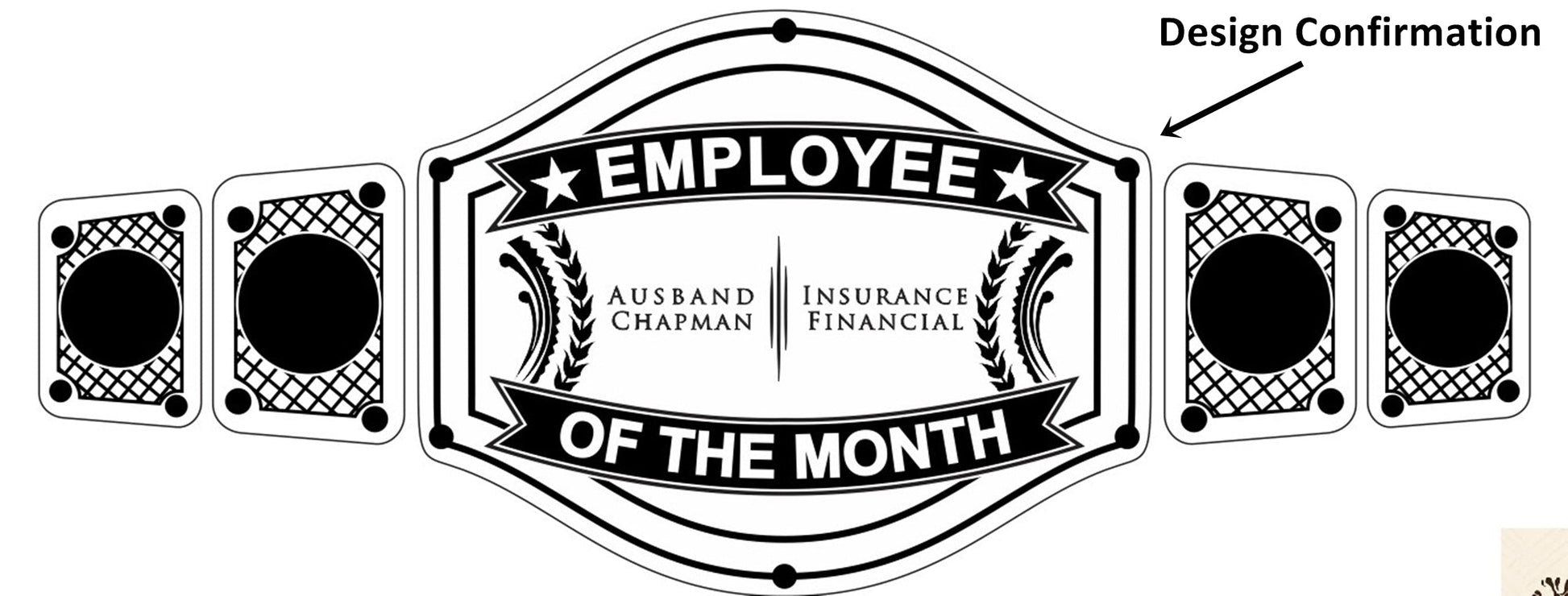 Custom Employee Of The Month Championship Belt Customize Wrestling Belts