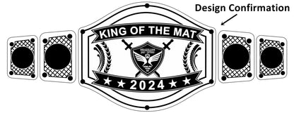 Custom Name and Sword And Eagle Logo Wrestling Championship Belt poshleathers-14b7