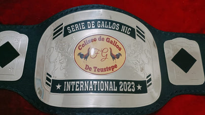 Custom Cock Logo Wrestling Championship Belt poshleathers-14b7