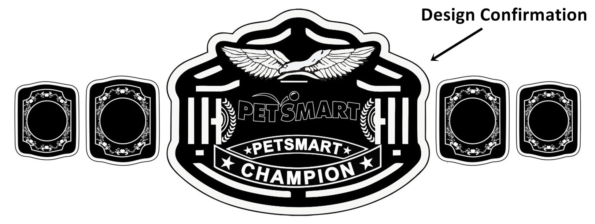 Custom Name and Pet Smart Logo Wrestling Championship Belt poshleathers-14b7