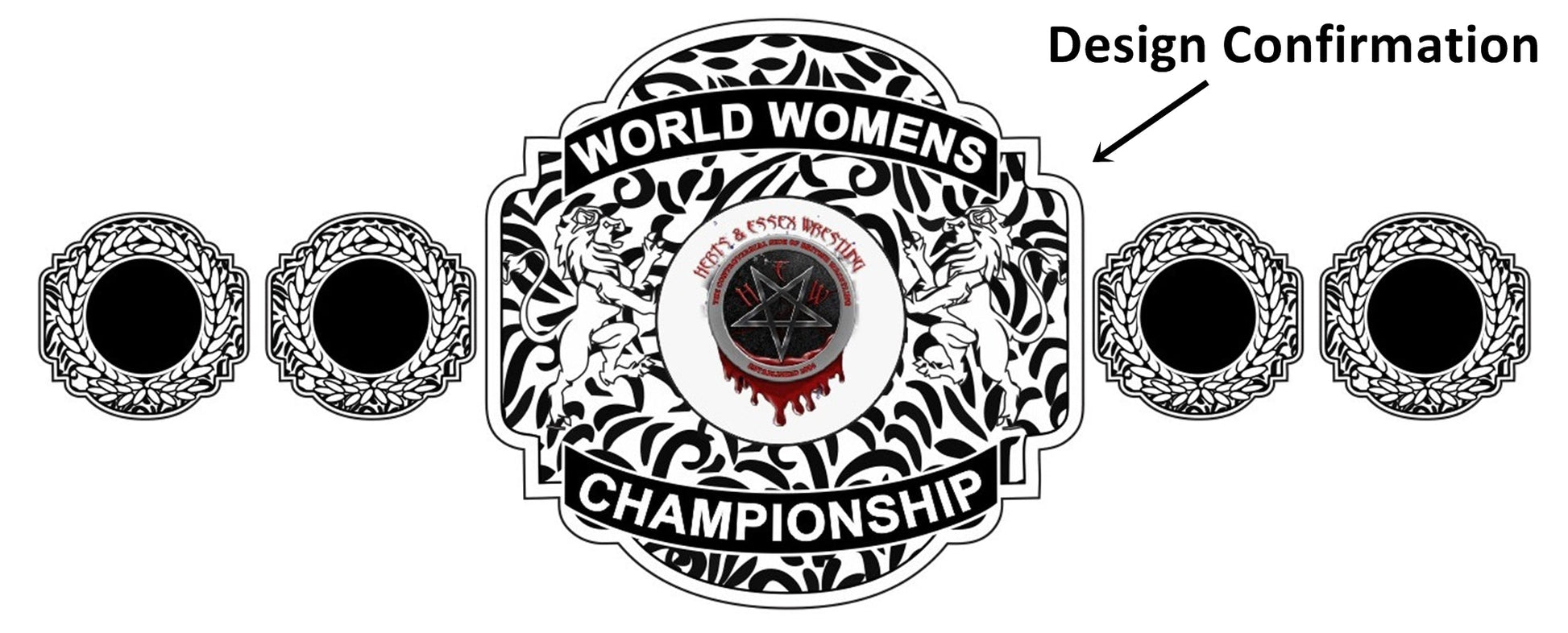 Custom World Womens Wrestling Championship Belt poshleathers-14b7