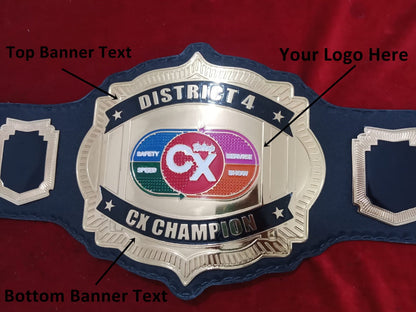 Custom Name and Logo Wrestling Championship Belt poshleathers-14b7
