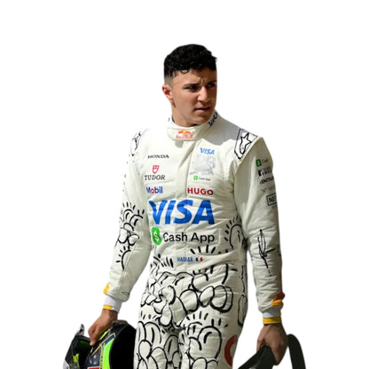 2025 Isack Hadjar Racing Bulls British GP F1 Race Suit Ex Race Gear