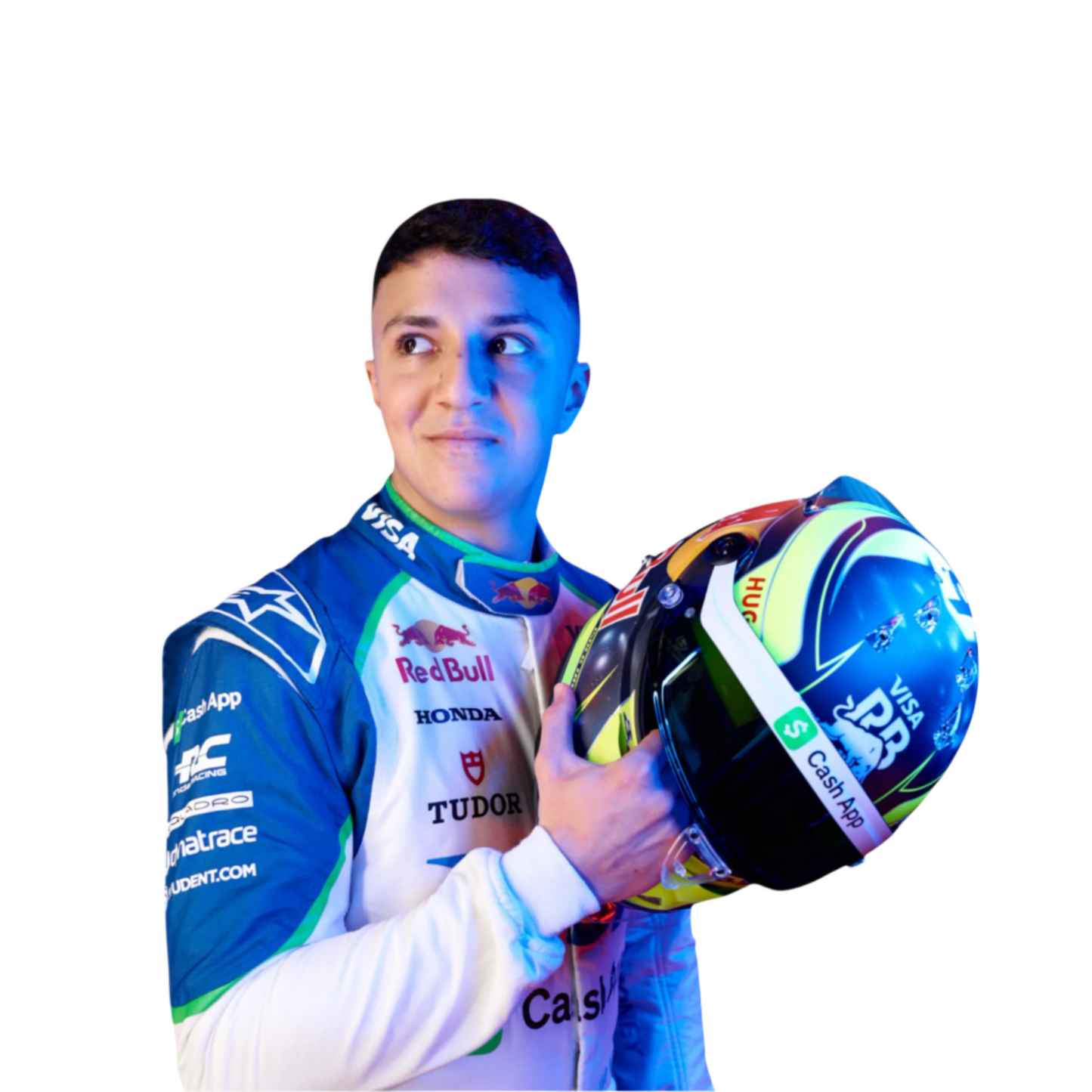 2025  Isack Hadjar Alphatauri Race Suit Ex Race Gear