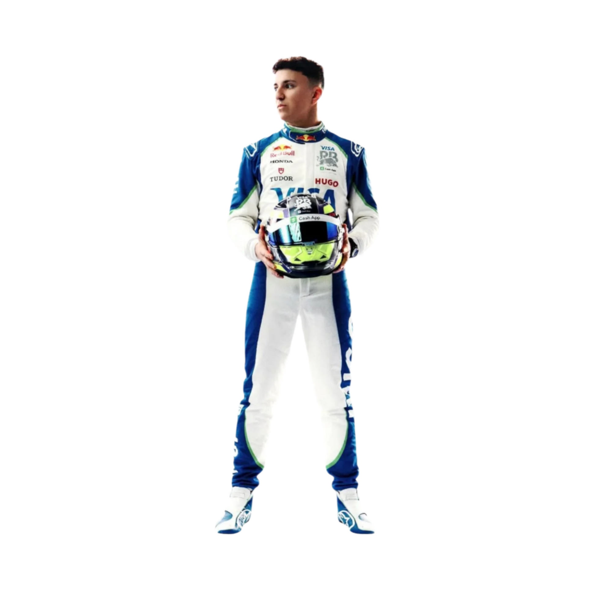 2025  Isack Hadjar Alphatauri Race Suit Ex Race Gear