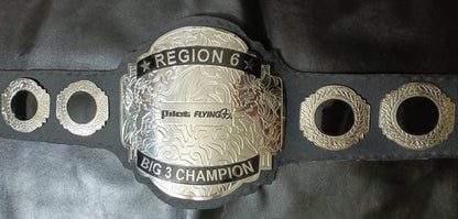 Custom Pilot Flying Logo Championship Belt poshleathers-14b7