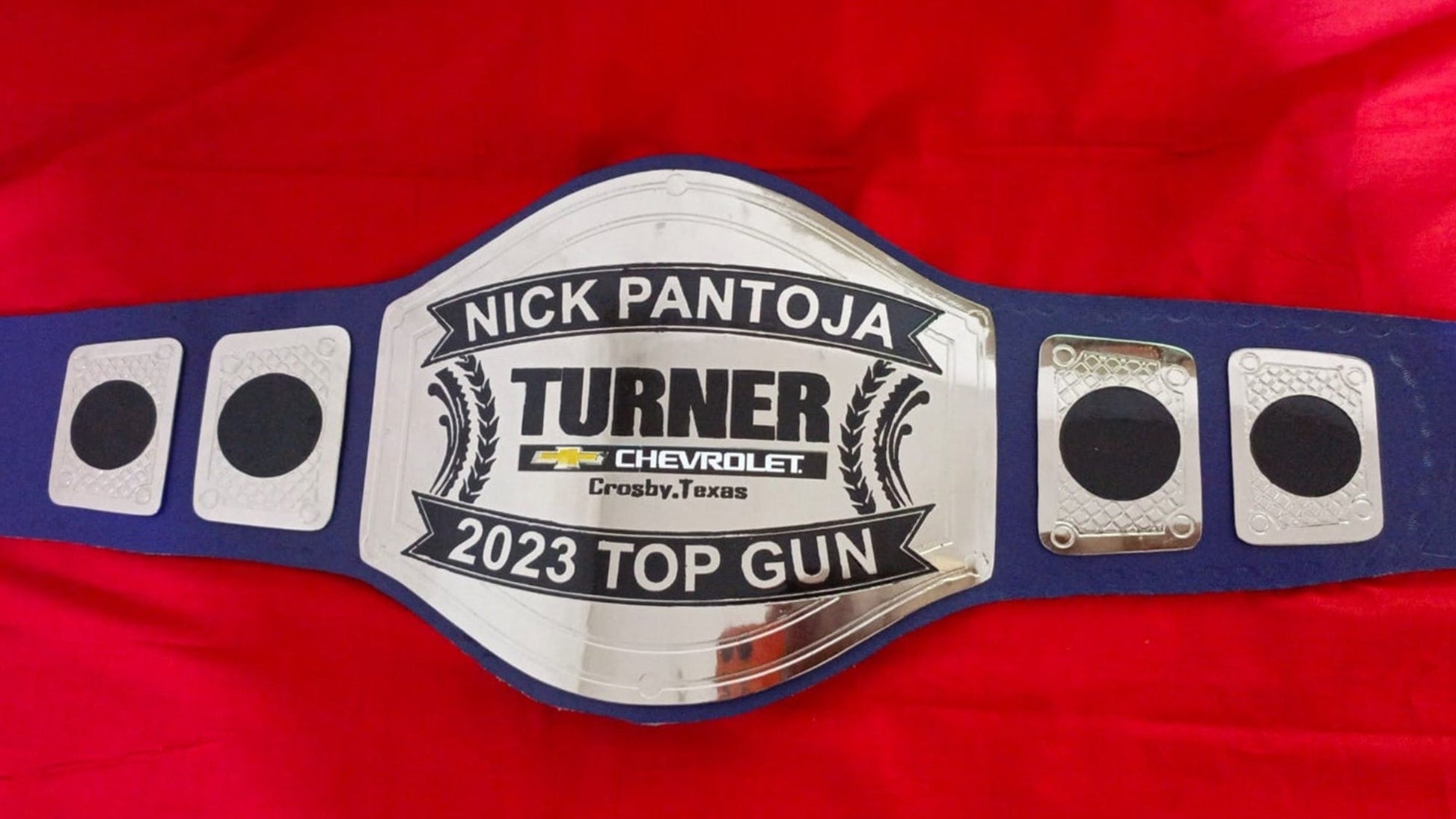 Custom Name and Turner Logo Wrestling Championship Belt poshleathers-14b7