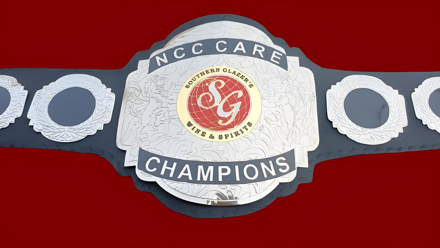 Custom Name and SG World Logo Wrestling Championship Belt poshleathers-14b7