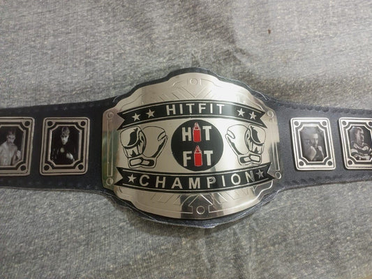 HITFIT Boxing Glove Logo Championship Wrestling Belt poshleathers-14b7