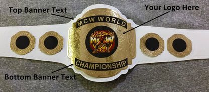 Custom Name and Wrestler Logo Wrestling Championship Belt - Customize Wrestling Belts