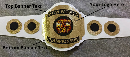 Custom Name and Wrestler Logo Wrestling Championship Belt - Customize Wrestling Belts