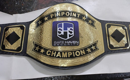 Custom Name and SHS Logo Wrestling Championship Belt poshleathers-14b7