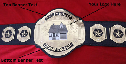 Custom Name and House Logo Wrestling Championship Belt - Customize Wrestling Belts