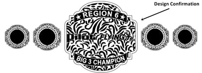 Custom Pilot Flying Logo Championship Belt poshleathers-14b7