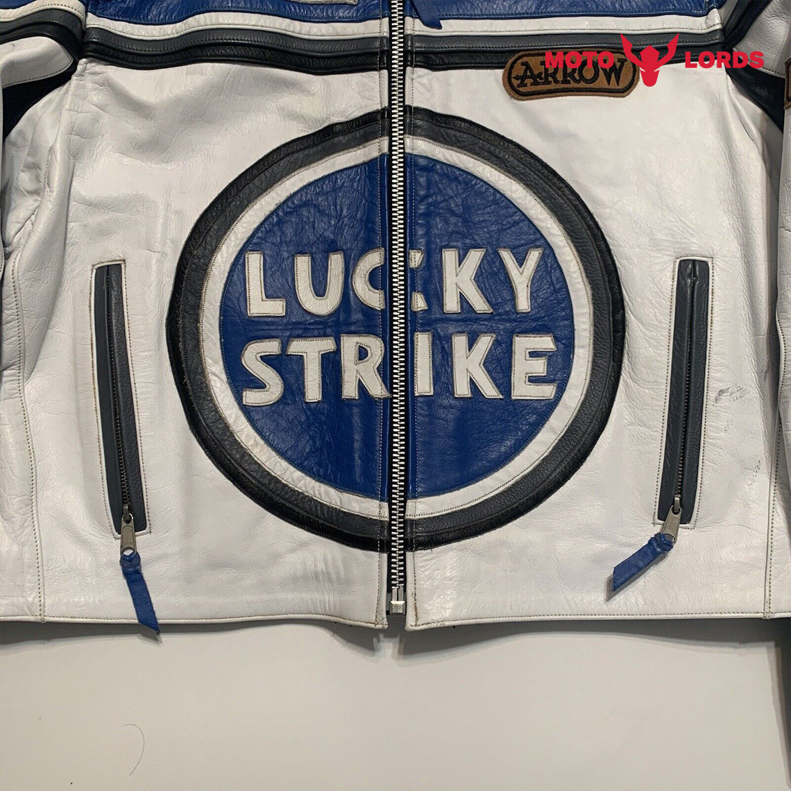 Lucky Strike Casual Moto Leather Jacket MotoLords