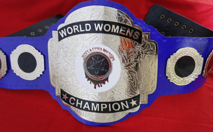 Custom World Womens Wrestling Championship Belt poshleathers-14b7