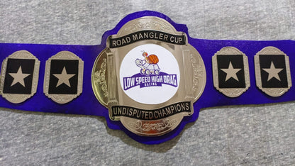 Custom Name and Turtle Logo Wrestling Championship Belt poshleathers-14b7