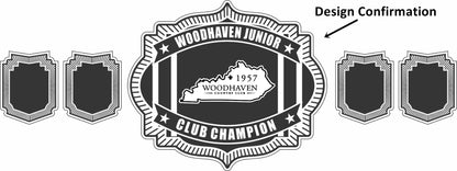 Custom Name and Woodhaven State Map Logo Wrestling Championship Belt poshleathers-14b7