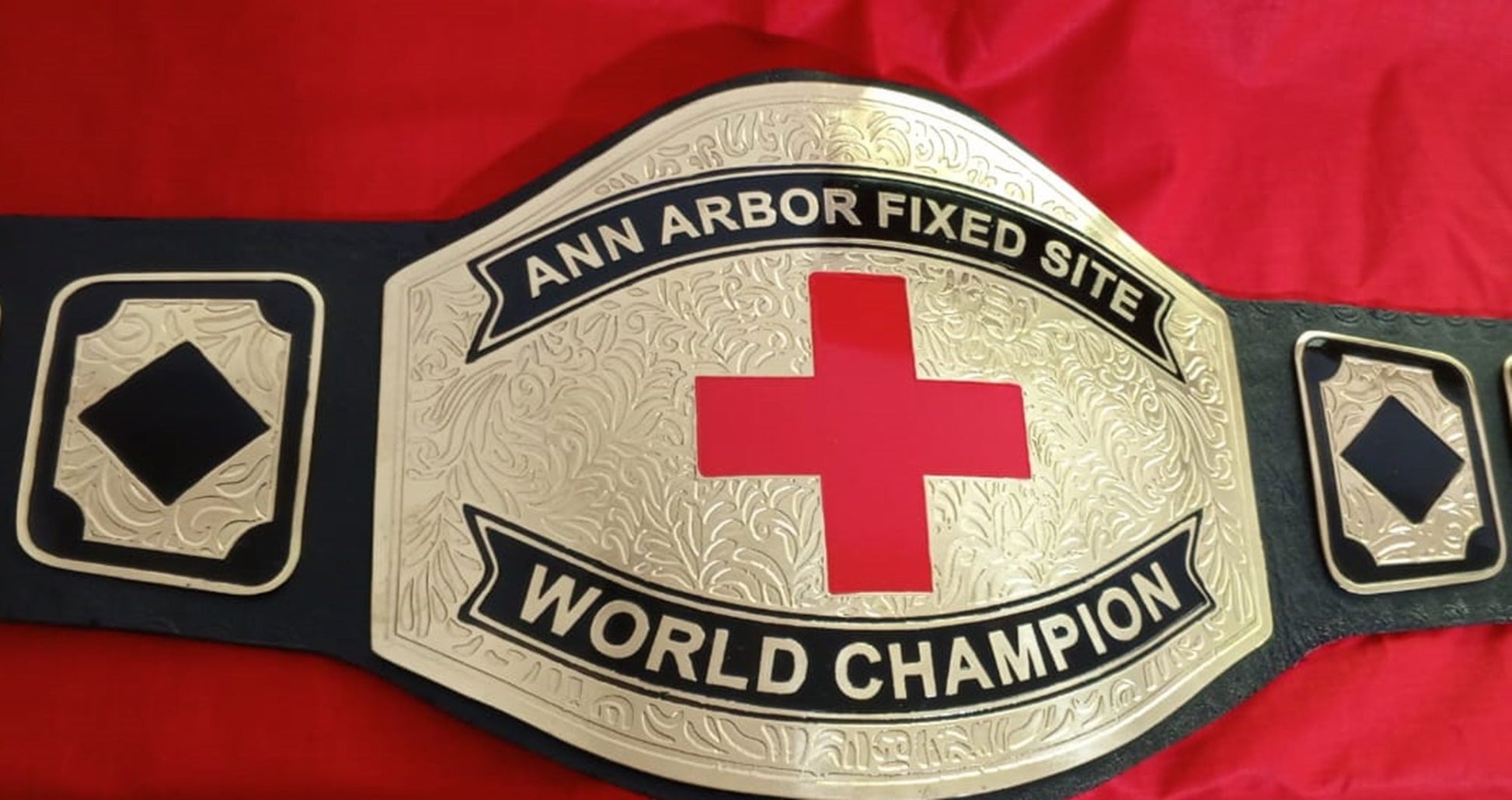 Custom Plus Sign Championship Belt poshleathers-14b7