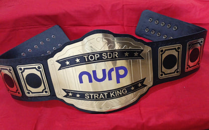 Custom Name and NURP Logo Wrestling Championship Belt poshleathers-14b7