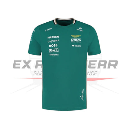 Aston Martin Aramco Cognizant F1 2025 Fernando Alonso Team Driver T-Shirt Ex Race Gear