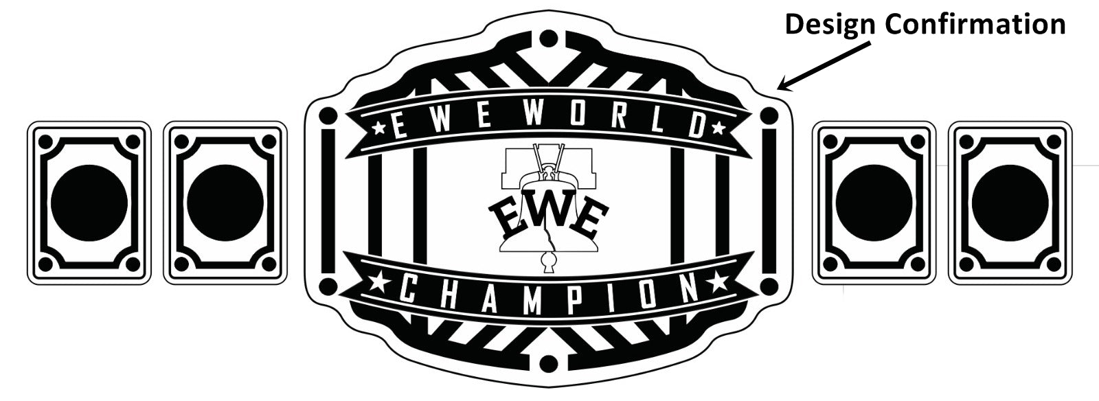 Custom Bed Logo Wrestling Championship Belt Customize Wrestling Belts