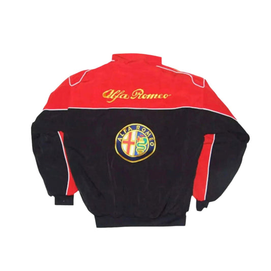 Alfa Romeo Vintage F1 Embroidered Racing Jacket - Ex Race Gear