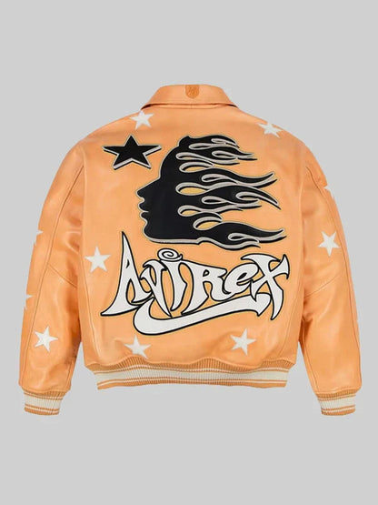 Hellstar x Avirex Leather Vintage Racing Jacket SHABA Collection