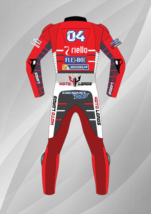 Andrea Dovizioso 2018 Ducati MotoGP Leather Race Suit MotoLords