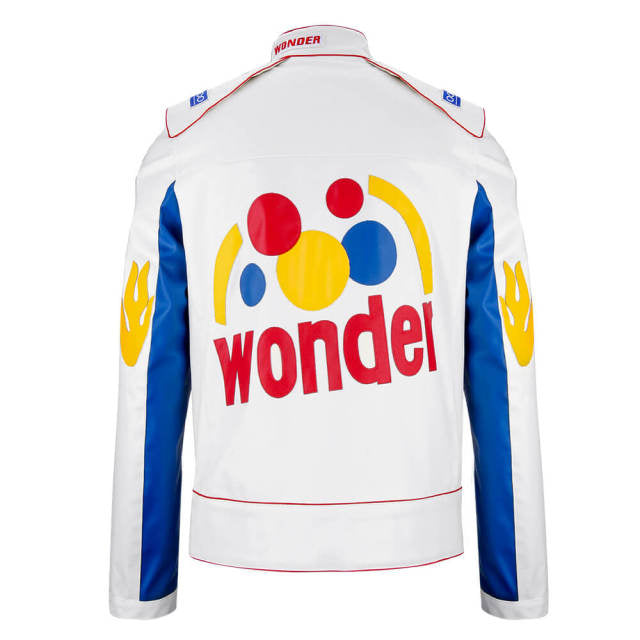 Racing Style Faux Leather Jacket – Funny Men’s Halloween Costume Cosplay Outfit for Couples Ex Race Gear