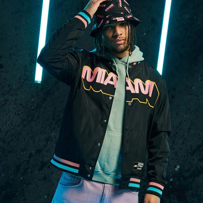 Formula 1 Miami Sateen Jacket | Stylish Lightweight F1 Outerwear - Speedxcrafts