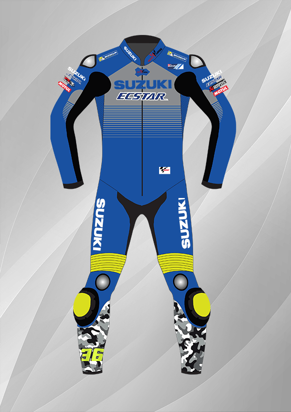 Joan Mir Suzuki Racing Suit - Ecstar MotoGP 2020 Leather MotoLords