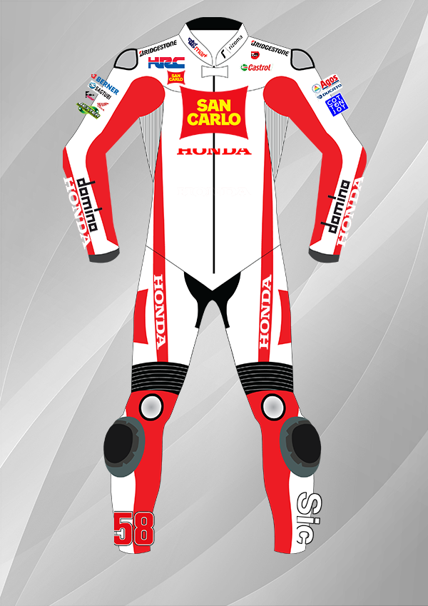 Marco Simoncelli 2011 MotoGP Leather Racing Suit for Sale MotoLords