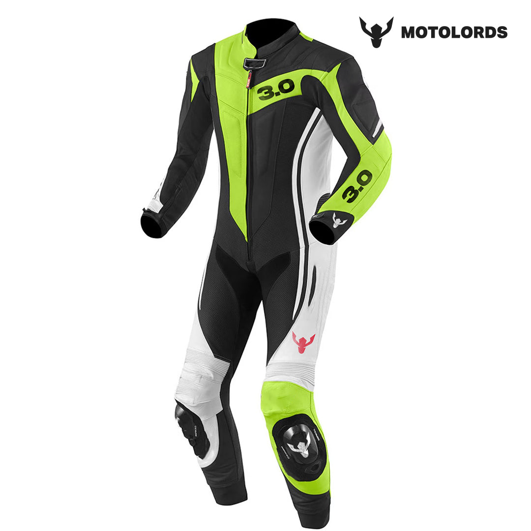 Moto Lords R 3.0 Leather Race Suit - F1, Drag, Street, and Barrel Racing Outfit MotoLords