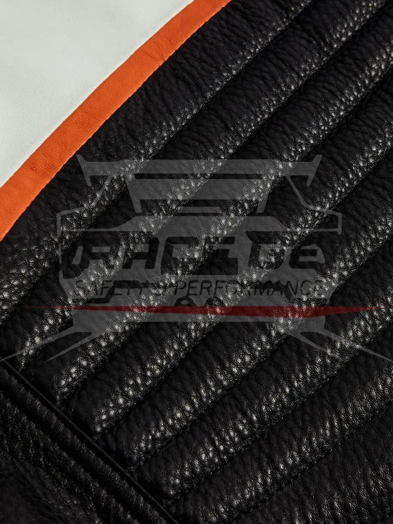 Reiss x McLaren F1 - Peak Colourblock Leather Biker Jacket -  Ex Race Gear 