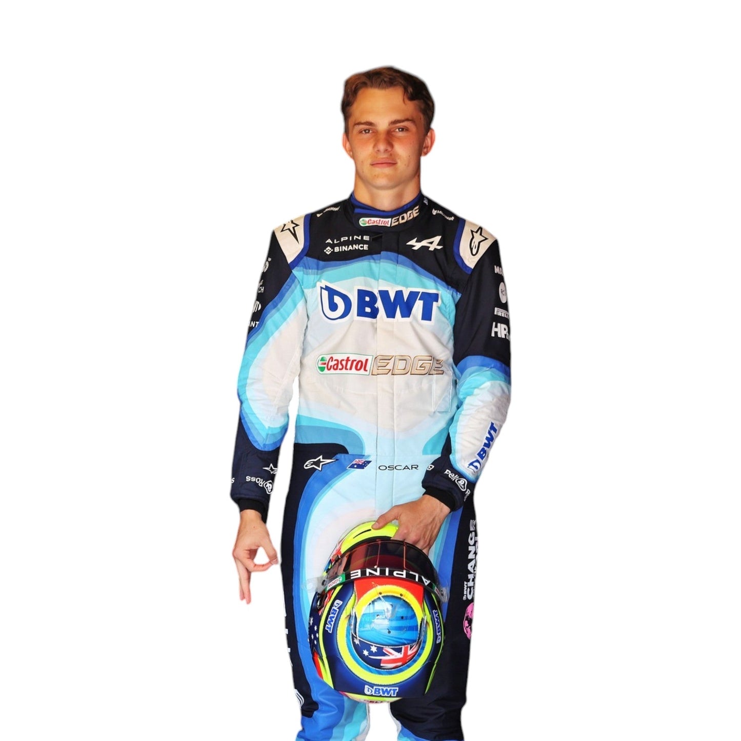2022 Oscar Piastri BWT Alpine F1 Team Suit Ex Race Gear