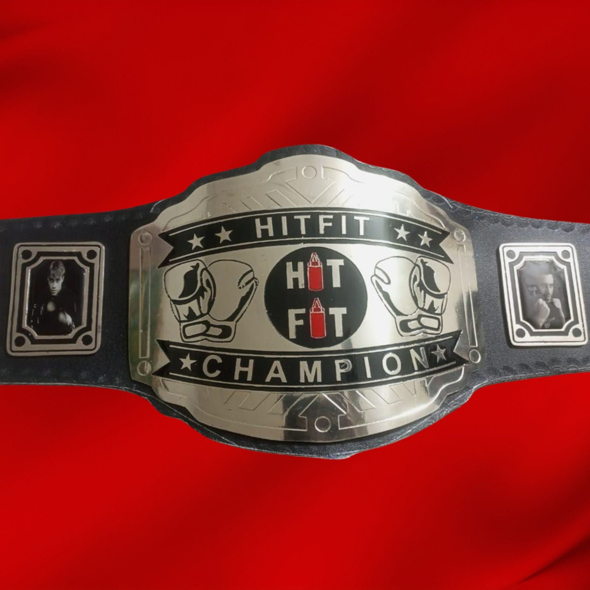HITFIT Boxing Glove Logo Championship Wrestling Belt poshleathers-14b7