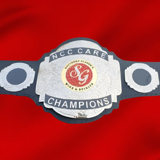 Custom Name and SG World Logo Wrestling Championship Belt poshleathers-14b7