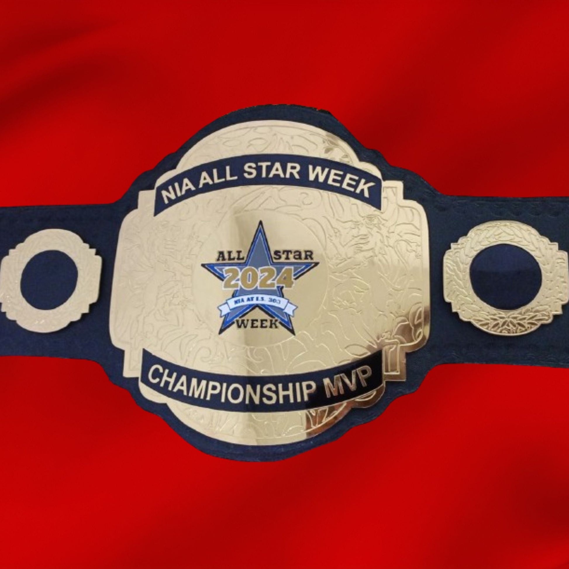 Custom Name and Star Logo Wrestling Championship Belt poshleathers-14b7