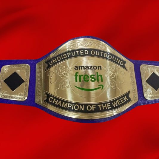 Custom Name and Amz Fresh Logo Wrestling Championship Belt Customize Wrestling Belts