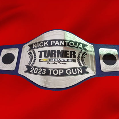 Custom Name and Turner Logo Wrestling Championship Belt poshleathers-14b7