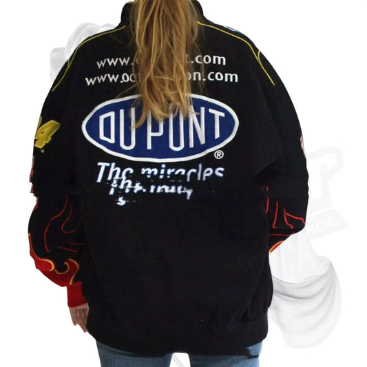 Vintage Dupont Windbreaker Printed Jacket - Speedxcrafts