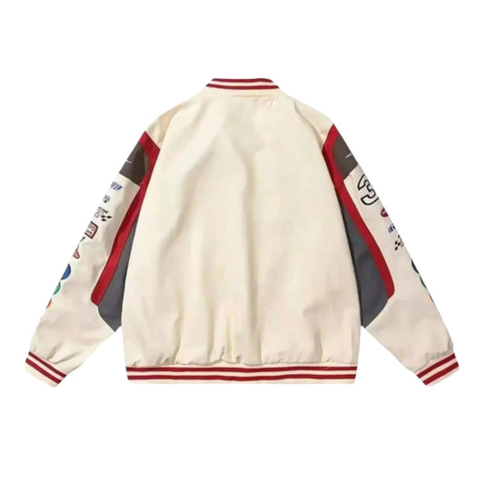 Vintage M&M Racing Jacket - Embroidered Classic Motorsport Gear - Ex Race Gear
