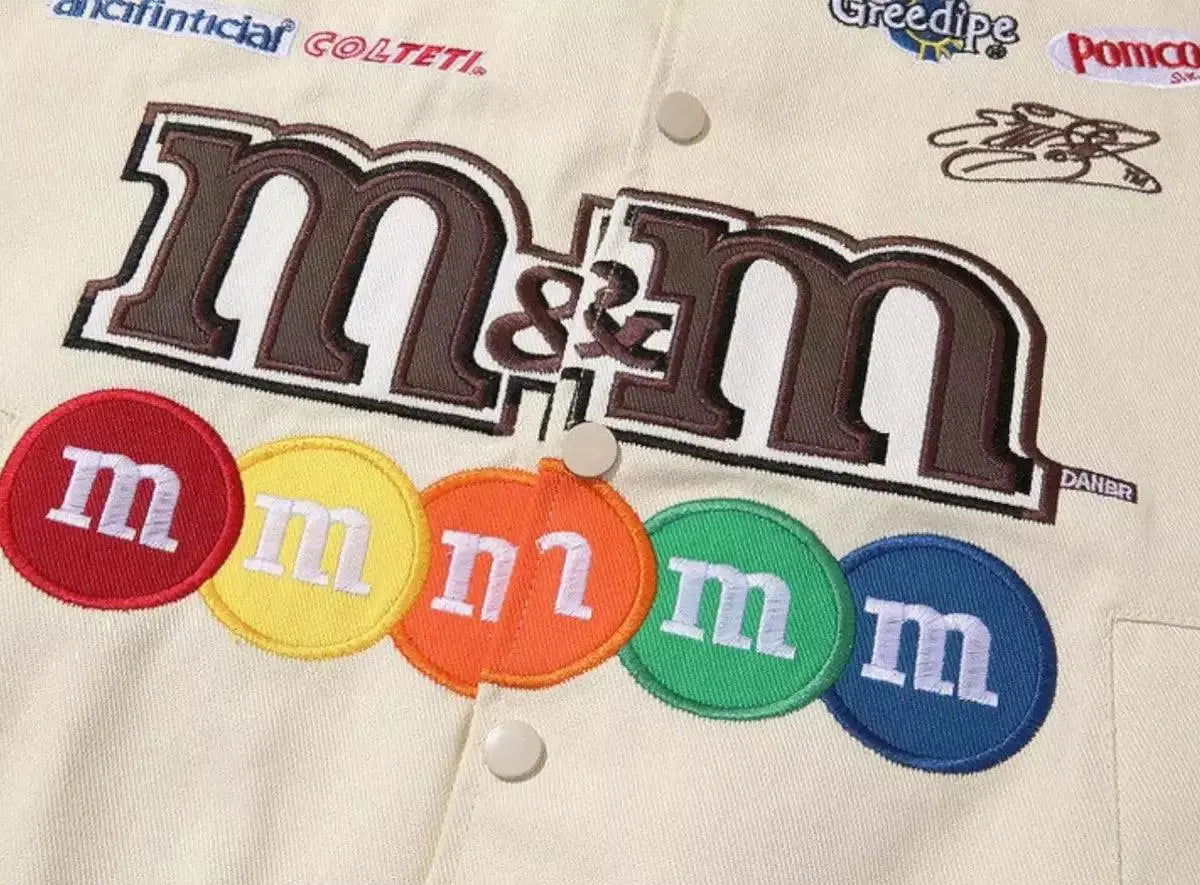 Vintage M&M Racing Jacket - Embroidered Classic Motorsport Gear - Ex Race Gear