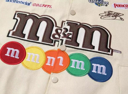 Vintage M&M Racing Jacket - Embroidered Classic Motorsport Gear - Ex Race Gear